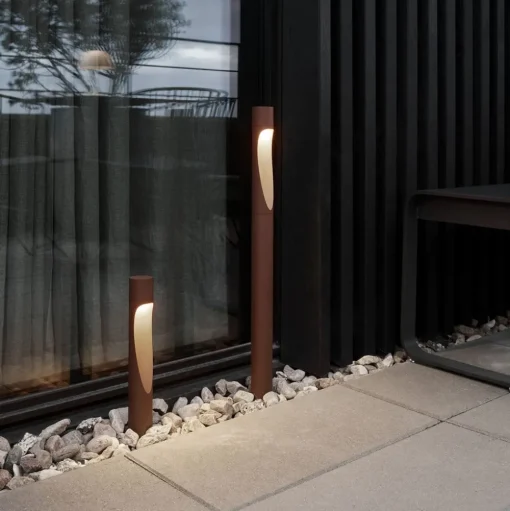 Louis Poulsen sokkellamp Flindt 927 corten 35cm basisadapter