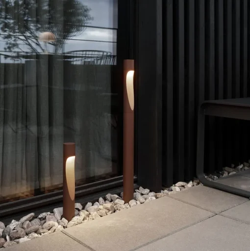 Louis Poulsen sokkellamp Flindt, 930, corten 35 cm voet 24 V
