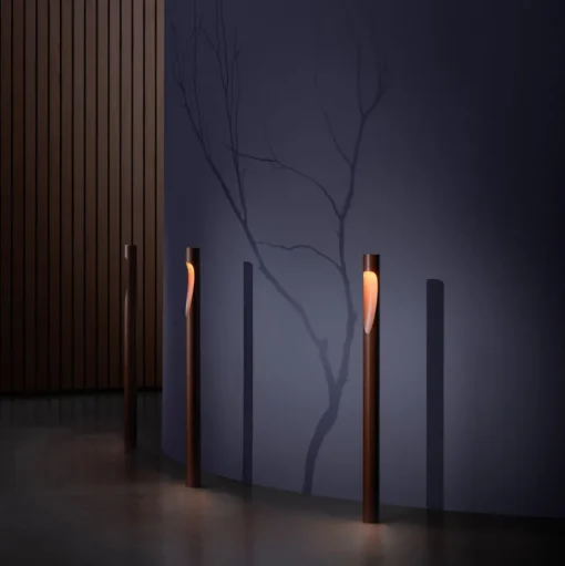 Louis Poulsen tuinpadverlichting Flindt, 927, corten 70 cm voet 24 V