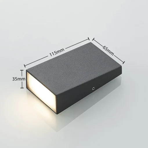 Lucande Adarey LED buiten wandlamp, IP54