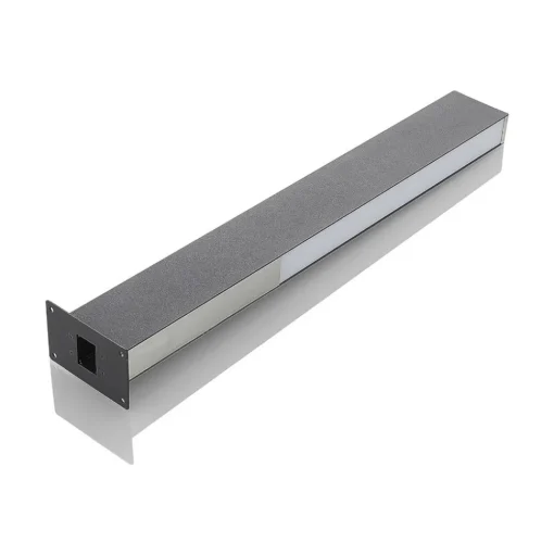 Lucande Aegisa LED tuinpadverlichting, 80 cm, antraciet, metaal, IP54