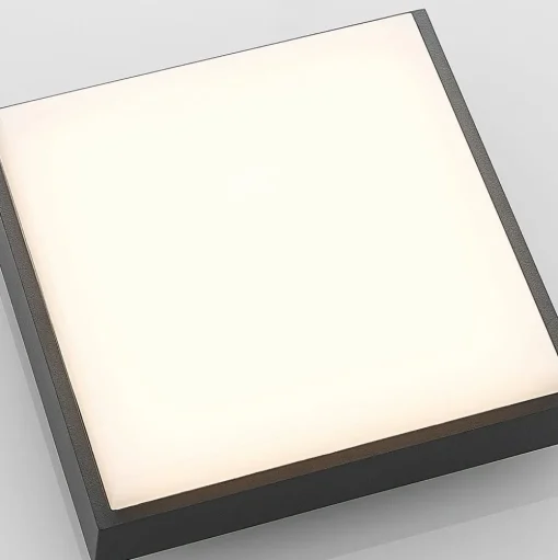 Lucande Amra LED buiten plafondlamp, hoekig 17,5cm
