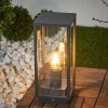 Lucande Annalea sokkellamp, 35 cm, antraciet, IP54