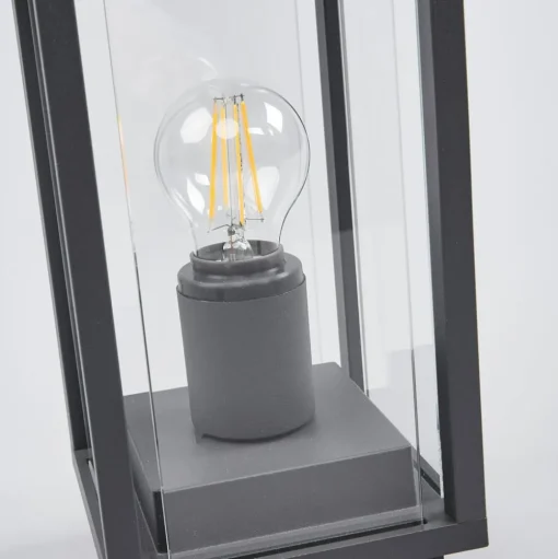 Lucande Annalea sokkellamp, 35 cm, antraciet, IP54