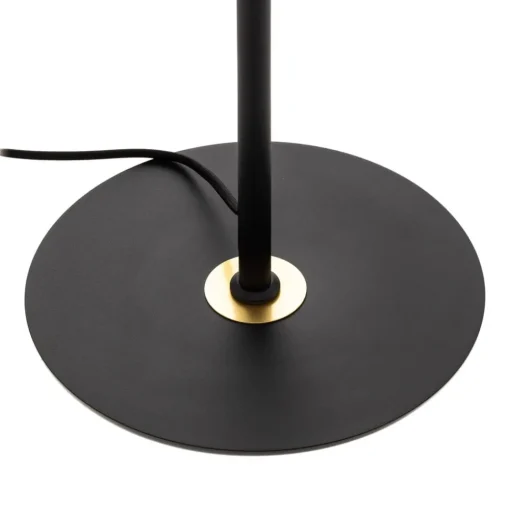 Lucande Aparas vloerlamp, bladlook, zwart-goud