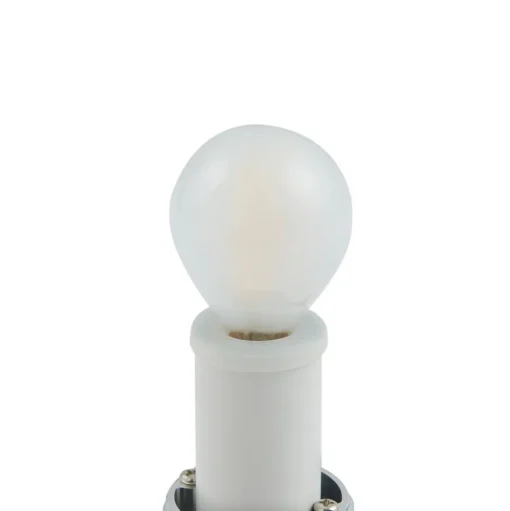 Lucande Basolo badkamer wandlamp, zwart, hoogte 31,5 cm, glas