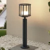 Lucande Berenike 60 cm tuinpadverlichting, donkergrijs, metaal, GX53