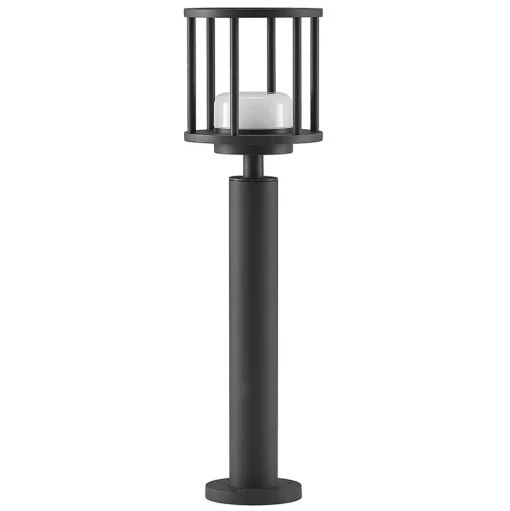 Lucande Berenike 60 cm tuinpadverlichting, donkergrijs, metaal, GX53