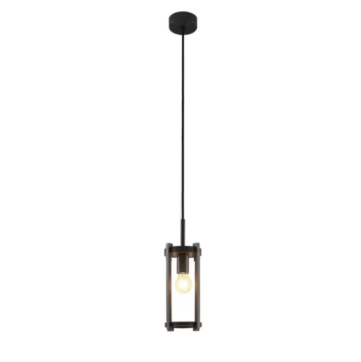 Lucande buiten hanglamp Brienne, antraciet, aluminium, Ø 15cm