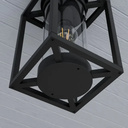 Lucande buiten plafondlamp Ferda, 29 cm, antraciet, IP44