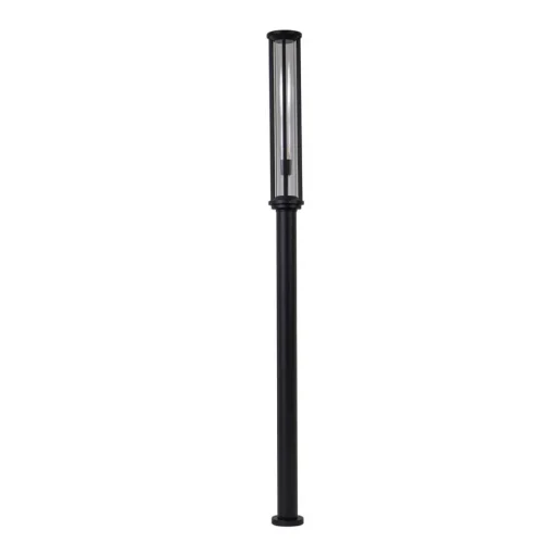 Lucande buitenlamp Alivaro, zwart, 220 cm, E27, IP65