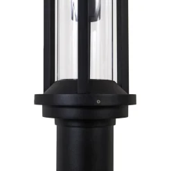 Lucande buitenlamp Alivaro, zwart, 220 cm, E27, IP65