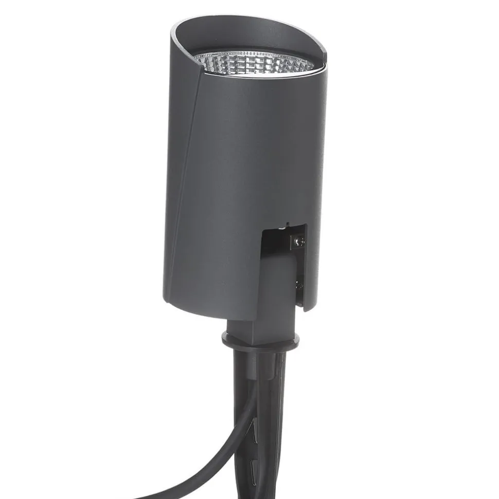 Lucande buitenspot Anton, grondspies, antraciet, metaal