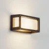 Lucande buitenwandlamp Aurelien, grijs, metaal, 12,5cm, IP54