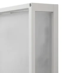 Lucande buitenwandlamp Aurelien, wit, sensor, 25 x 25 cm