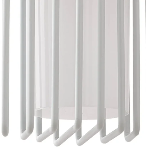 Lucande buitenwandlamp Chandan, 42 cm, wit, metaal, IP54