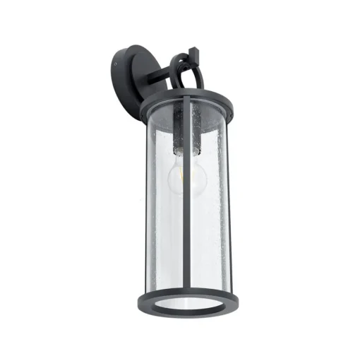 Lucande buitenwandlamp Emmeline, bubbels, aluminium, hoogte 45cm