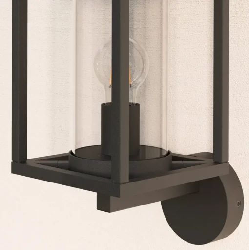 Lucande buitenwandlamp Ferda, vrijstaand, antraciet, IP44