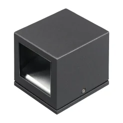Lucande buitenwandlamp Maurice, antraciet, metaal, IP54