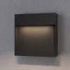 Lucande buitenwandlamp Noreia, 13 cm, antraciet, IP65, G9