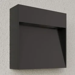 Lucande buitenwandlamp Noreia, 13 cm, antraciet, IP65, G9