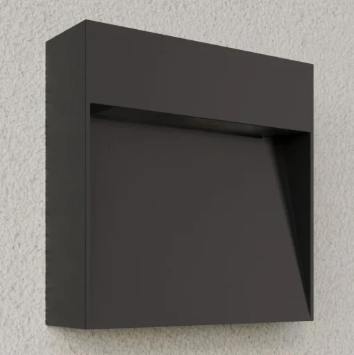 Lucande buitenwandlamp Noreia, 13 cm, antraciet, IP65, G9