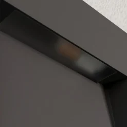 Lucande buitenwandlamp Noreia, 13 cm, antraciet, IP65, G9
