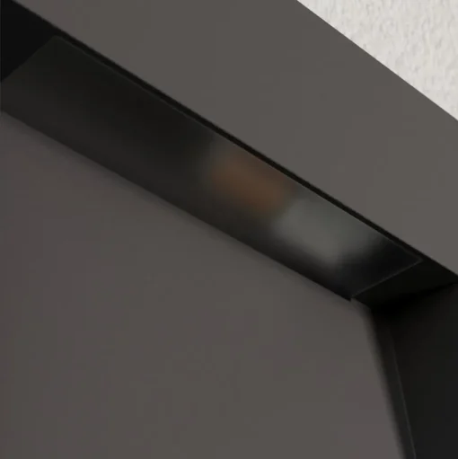 Lucande buitenwandlamp Noreia, 13 cm, antraciet, IP65, G9
