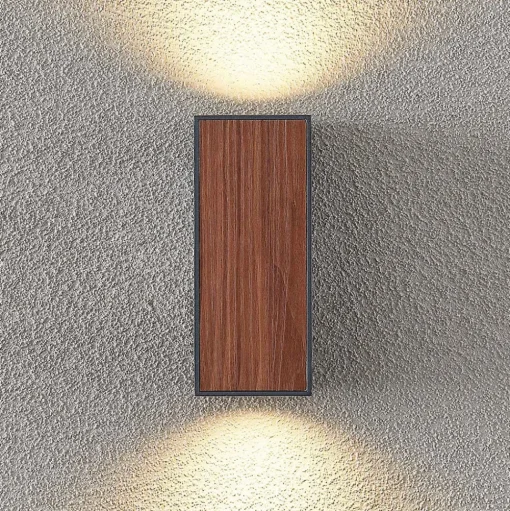 Lucande Cimala buitenwandlamp 2xGU10 hoogte 16,5cm