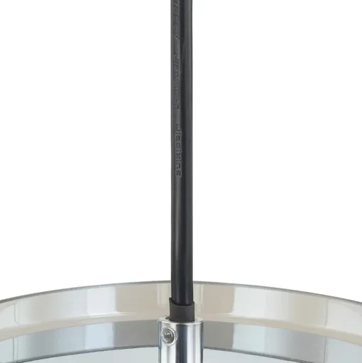 Lucande Diano hanglamp, rookgrijs, 3-lamps