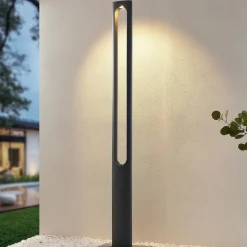Lucande Dovino LED lantaarnpaal, 200 cm