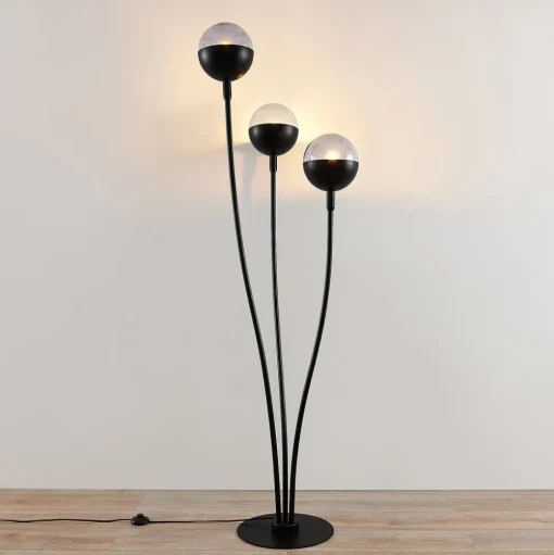 Lucande Dustian vloerlamp, 3-lamps