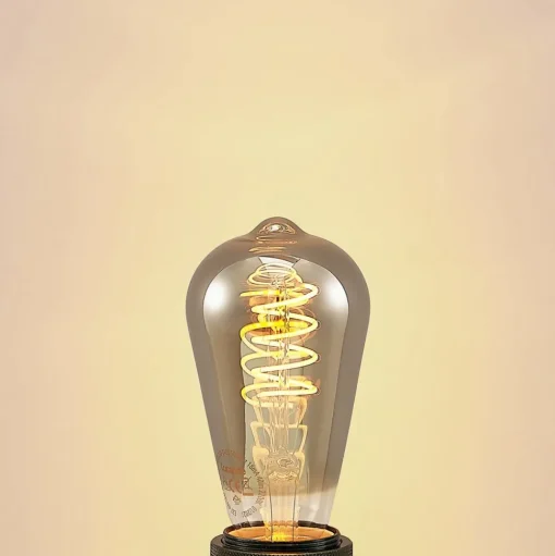 Lucande E27-lamp ST64 4W 918 dimbaar titaan per 2