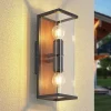 Lucande Elwin wandlamp, hoekig, 2-lamps