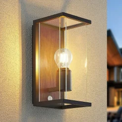 Lucande Elwin wandlamp, 1-lamp, sensor