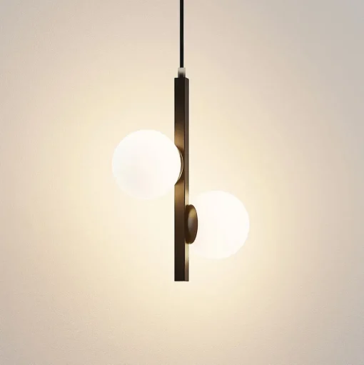 Lucande Emarin hanglamp glazen bollen 2-lamps