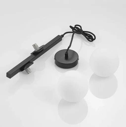 Lucande Emarin hanglamp glazen bollen 2-lamps