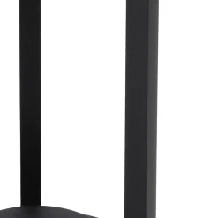 Lucande Evelis LED tuinpadverlichting, zwart, aluminium, sensor
