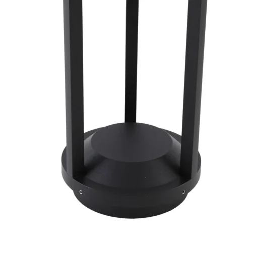 Lucande Evelis LED tuinpadverlichting, zwart, aluminium, sensor