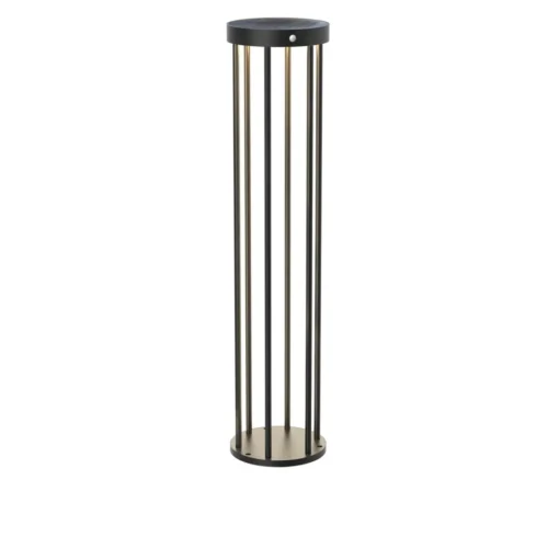Lucande Evelis LED tuinpadverlichting, zwart, aluminium, sensor