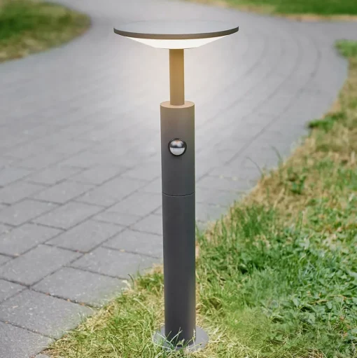 Lucande Fenia LED tuinpadverlichting, 60 cm, sensor, IP54, antraciet