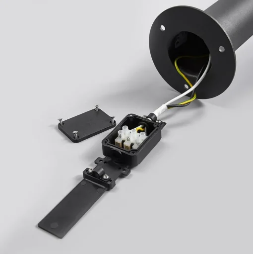 Lucande Fenia LED tuinpadverlichting, 100 cm, sensor, IP54, antraciet