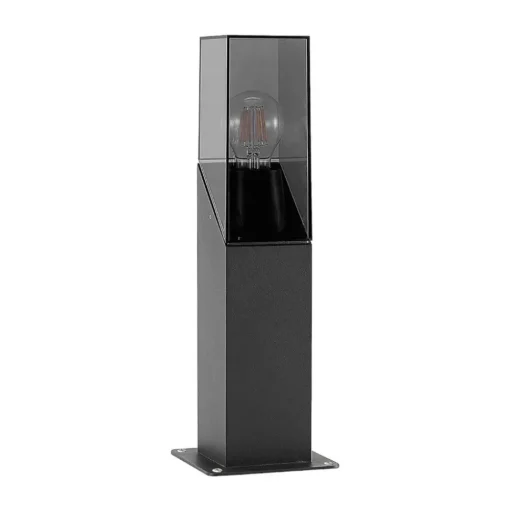 Lucande Fiola sokkellamp, 40 cm, antraciet, IP54