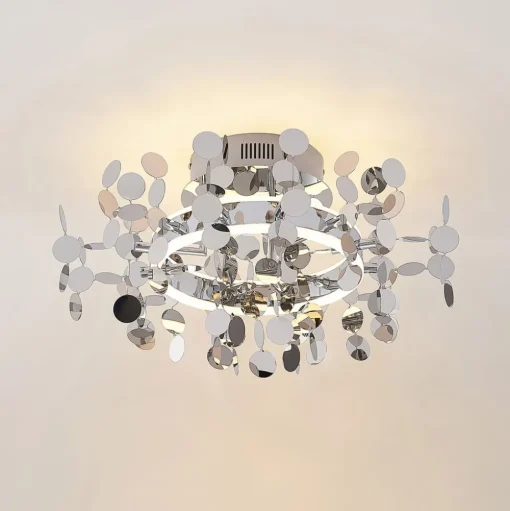 Lucande Glimmo LED plafondlamp, chroom