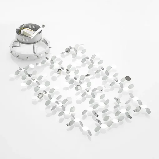 Lucande Glimmo LED plafondlamp, chroom