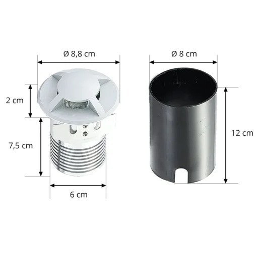 Lucande grondspot inbouwlamp Milara, 4 lichtuitgangen, GU10