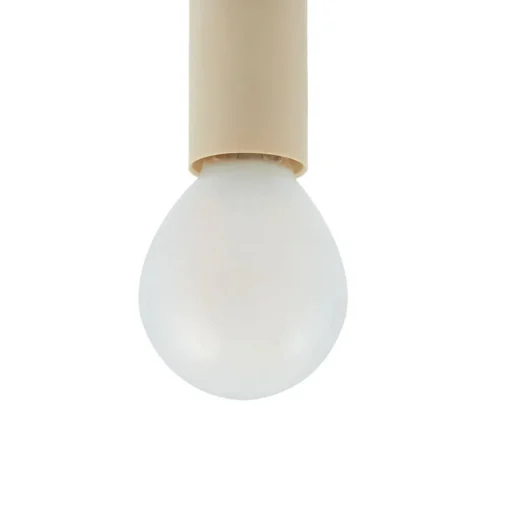 Lucande hanglamp Bidolo, messingkleurig, glas, 15 cm, IP44