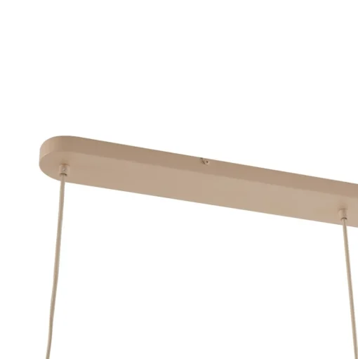 Lucande hanglamp Malisa, beige, 3-lamps, metaal, 90 cm