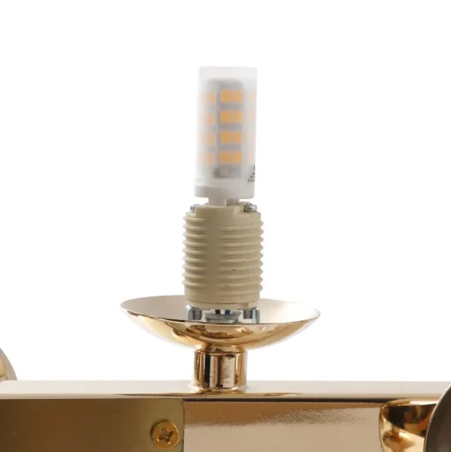 Lucande hanglamp Naelen, goud/oranje, 125 cm, glas, G9
