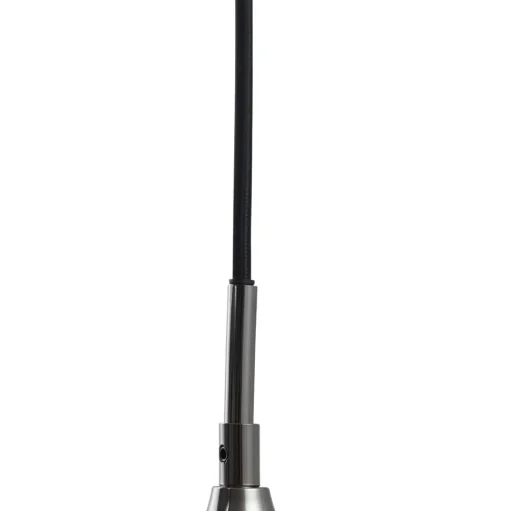 Lucande Jarven hanglamp, 7-lamps, zwart, glas